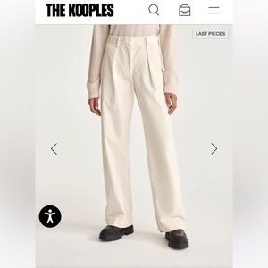 The Kooples Ecru Corduroy Pants Size 24
